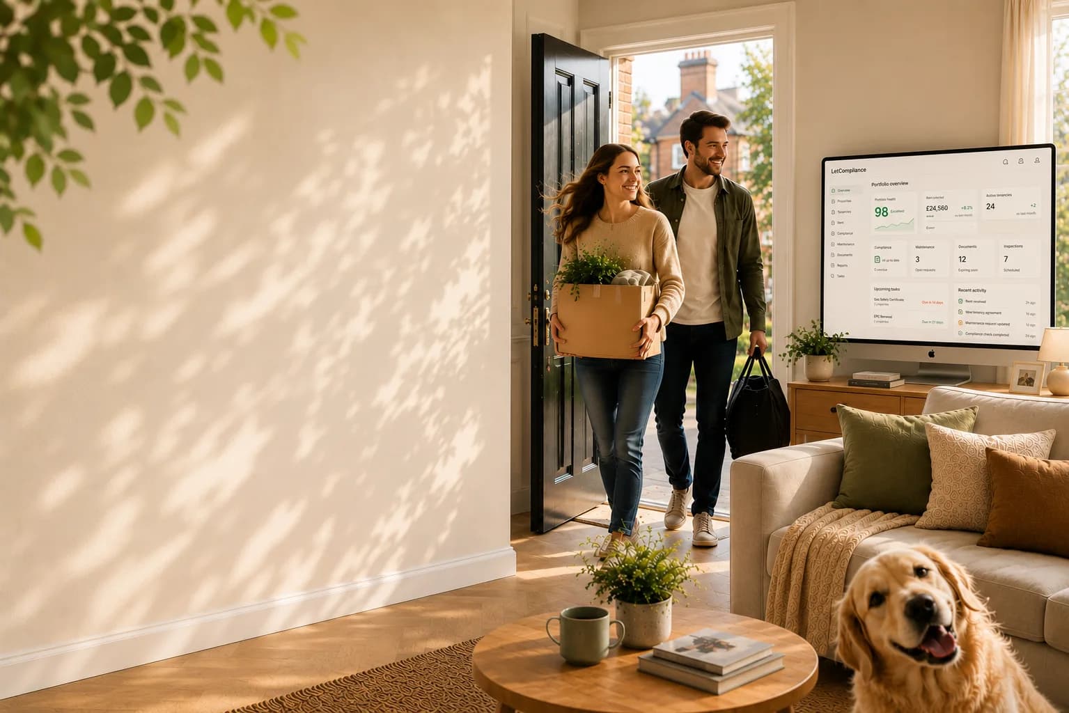 A first rental home a UK landlord manages free with LetCompliance