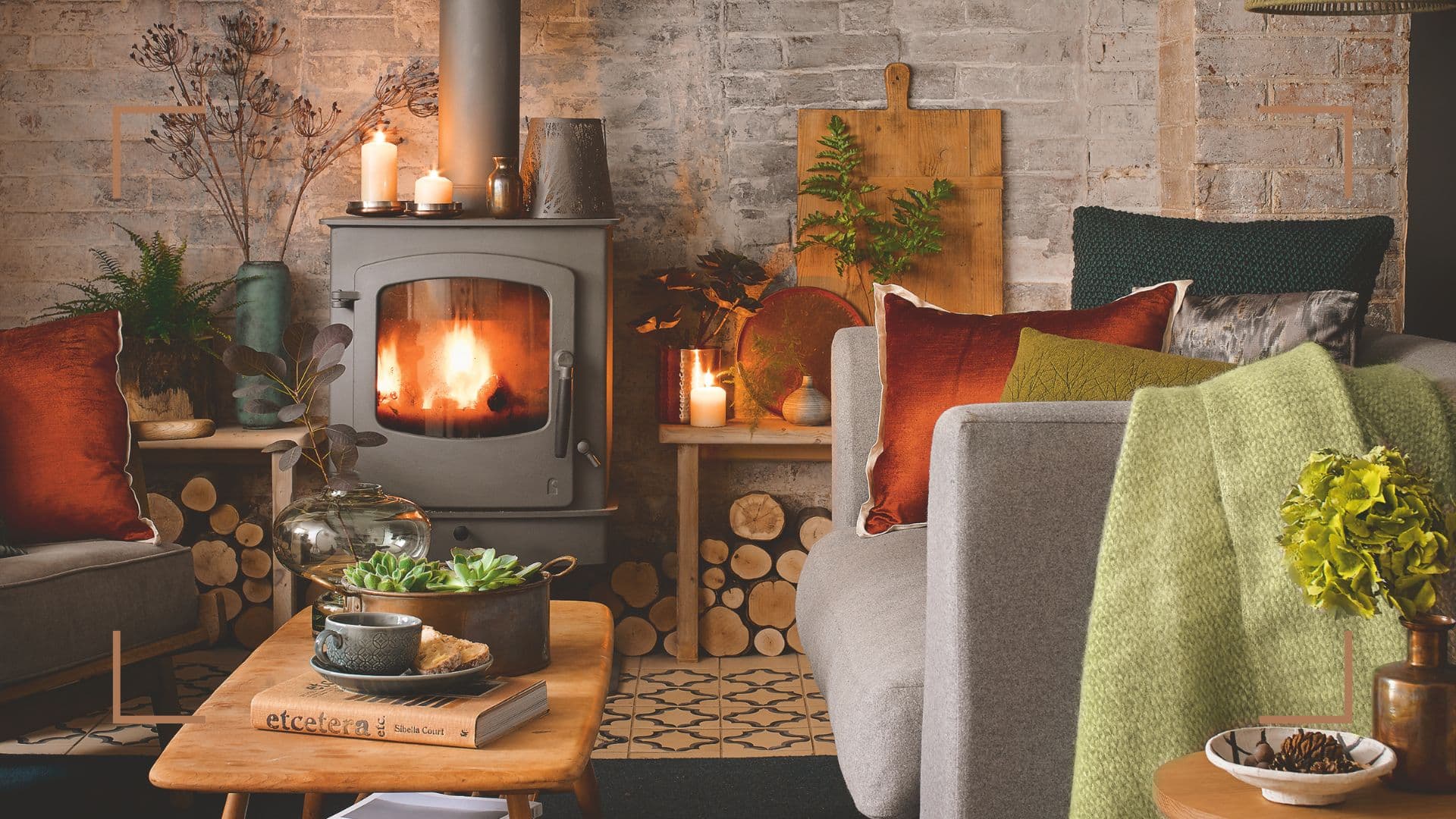 Warm shared living room in a house let by the room