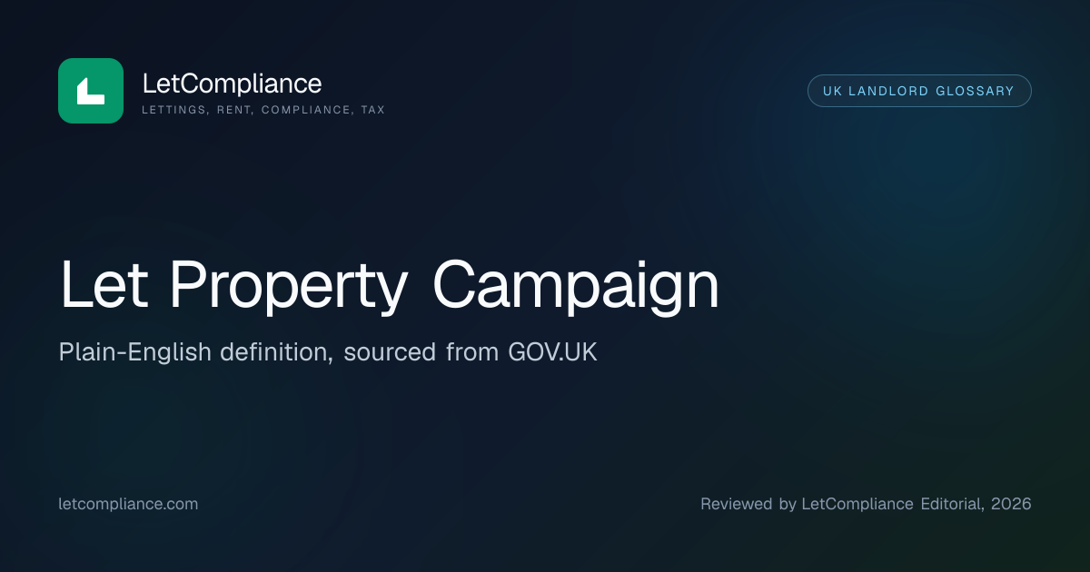 Let Property Campaign: HMRC disclosure | LetCompliance