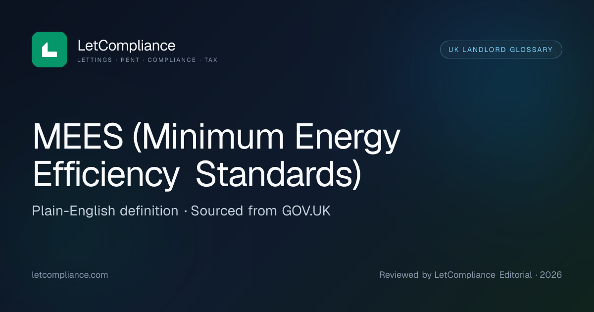 MEES (Minimum Energy Efficiency Standards) | LetCompliance